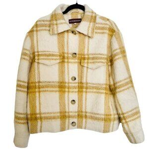 AlexaChung Yellow Check Wool Blend Jacket US 10